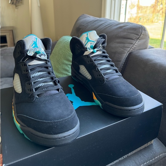 Air Jordan 5 Bundle “What The” Size 10 and “Aqua” Size 11 Brand New - Picture 14 of 15